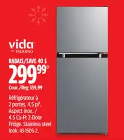Canadian Tire Vida by PADERNO 4.5Cu-Ft 2-Door Fridge offer