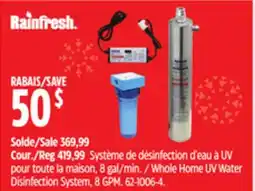 Canadian Tire Whole Home UV Water Disinfection System, 8 GPM offer