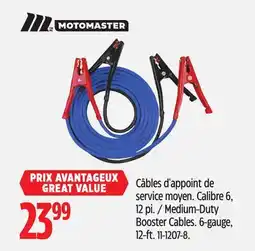 Canadian Tire Motomaster Medium-Duty Booster Cables offer