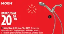 Canadian Tire Moen 5-Function Ignite Handheld Shower Head offer
