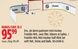 Canadian Tire Franklin NHL Mini Hockey Half-Rink Set with Net, Sticks and Balls offer