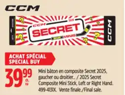 Canadian Tire CCM 2025 Secret Composite Mini Stick offer