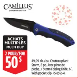 Canadian Tire Camillus Storm Folding Knife offer
