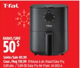 Canadian Tire T-fal 3.69-Qt Easy Fry Air Fryer offer