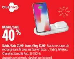 Canadian Tire Bluehive Fabric Wireless Charging Stand & Pad offer