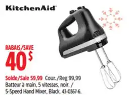 Canadian Tire kitchenAid 5-Speed Hand Mixer offer