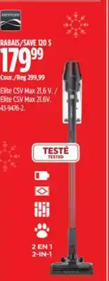 Canadian Tire Kenmore Elite CSV Max 21.6V offer