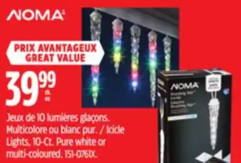 Canadian Tire Noma Icicle Lights, 10-Ct offer
