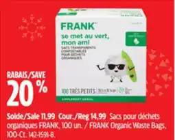 Canadian Tire FRANK Organic Waste Bags, 100-Ct offer