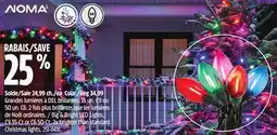 Canadian Tire Noma Big & Bright LED Lights, C9 35-Ct or C6 50-Ct. 2x brighter than standard Christmas lights offer