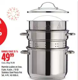 Canadian Tire MASTER Chef 8-Qt Stainless-Steel Pasta Pot Set, 4-Pc offer