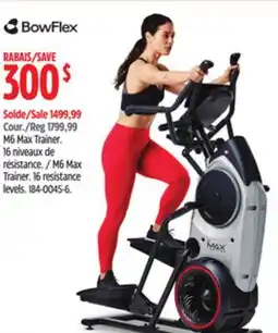 Canadian Tire Bowflex M6 Max Trainer 16 Resistance Levels offer