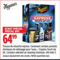 Canadian Tire Meguiar Express Touch-Up Kit. Contains selected car cleaning chemicals offer