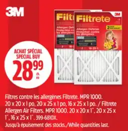 Canadian Tire Filtrete Allergen Air Filters offer