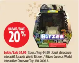 Canadian Tire Jurassic World Interactive Dinosaur Toy offer