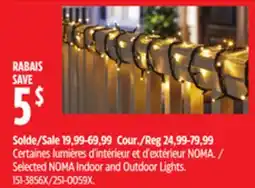 Canadian Tire Selected NOMA Indoor and Outdoor Lights offer