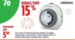 Canadian Tire Indoor Mechanical Timer offer