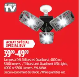 Canadian Tire As Seen on Tv Triburst and Quadburst LED Lights offer