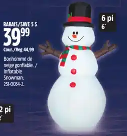 Canadian Tire Gemmy Inflatable Snowman offer