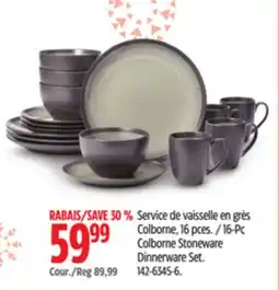 Canadian Tire Canvas 16-Pc Colborne Stoneware Dinnerware Set offer