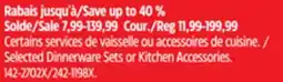 Canadian Tire Master Chef Selected Dinnerware Sets or Kitchen Accessories offer