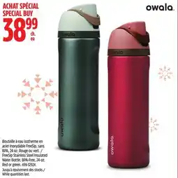 Canadian Tire FreeSip Stainless Steel Insulated Water Bottle, BPA-Free offer