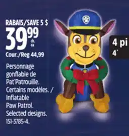Canadian Tire Inflatable Paw Patrol Selected designs offer