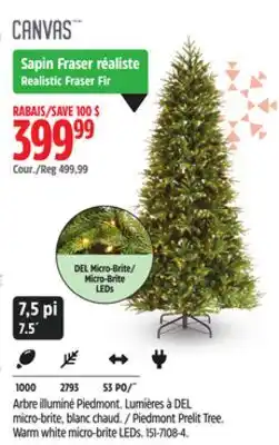 Canadian Tire Canvas Piedmont Prelit Tree offer
