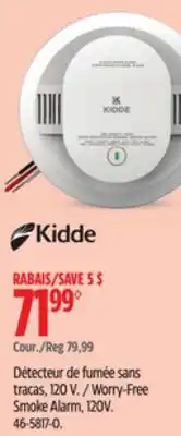Canadian Tire Kidde Worry-Free Smoke Alarm offer
