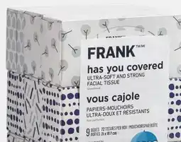 Canadian Tire FRANK 3-Ply Facial Tissue offer