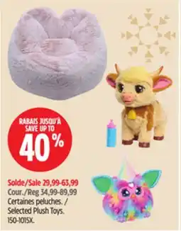 Canadian Tire Selected Plush Toys offer