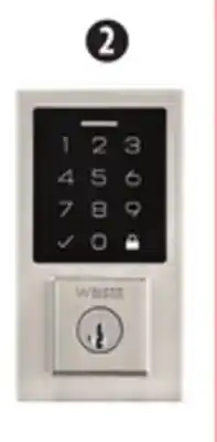 Canadian Tire Weiser Deadbolt with Smartcode Touch, Satin Nickel offer