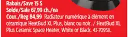 Canadian Tire Honeywell HeatBud XL Plus Ceramic Space Heater, White or Black offer