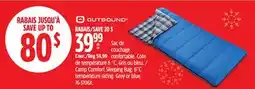 Canadian Tire Outbound Camp Comfort Sleeping Bag 6°C Temperature Rating Grey or Blue offer