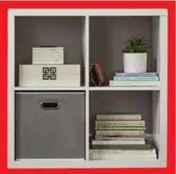 Canadian Tire Canvas 4-Cube Organizer, White or oak offer