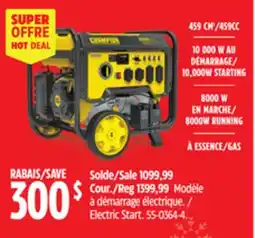 Canadian Tire Electric Start offer
