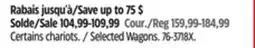 Canadian Tire Selected Wagons offer