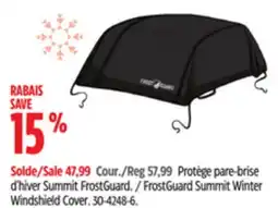 Canadian Tire FrostGuard Summit Winter Windshield Cover offer