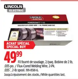 Canadian Tire Flux-Cored Welding Wire, 2-Pk. .035˝, 2-lb spool offer