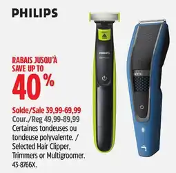 Canadian Tire PHILIPS Selected Hair Clipper offer