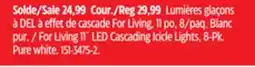 Canadian Tire For Living 11˝ LED Cascading Icicle Lights, 8-Pk offer