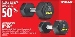Canadian Tire Ziva Performance Hex Dumbbells offer