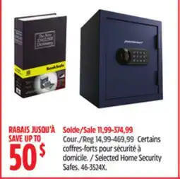 Canadian Tire Selected Home Security Safes offer