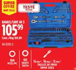 Canadian Tire Mastercraft ¼, ⅜, ½ DRIVE SIZES General Use Socket Sets offer