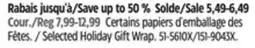 Canadian Tire Selected Holiday Gift Wrap offer