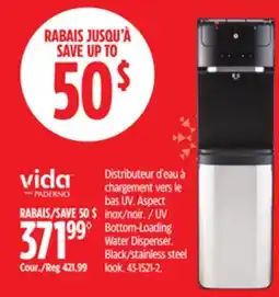 Canadian Tire Vida by PADERNO UV Bottom-Loading Water Dispenser offer