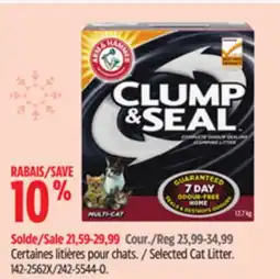 Canadian Tire Selected Cat Litter offer