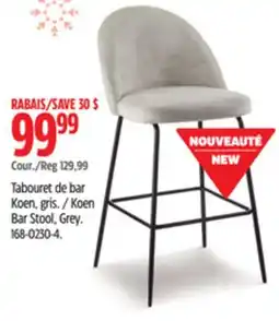 Canadian Tire Koen Bar Stool, Grey offer