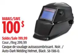 Canadian Tire Auto-Dark Welding Helmet offer