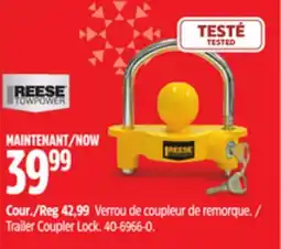 Canadian Tire Reese Trailer Coupler Lock offer
